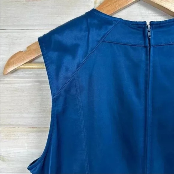 Vera Wang Lavender Label Zip Back Beaded Collar Shell - size 8 - Picture 5 of 8